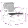 Trädgårdsstolar 2 st Grå 76x67x73.5 cm Massivt trä akaciaträ vidaXL 67 x 78 x 73 cm – miniatyr 11