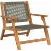 Trädgårdsstolar 2 st Grå 76x67x73.5 cm Massivt trä akaciaträ vidaXL 67 x 78 x 73 cm – miniatyr 4