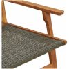 Trädgårdsstolar 2 st Grå 76x67x73.5 cm Massivt trä akaciaträ vidaXL 67 x 78 x 73 cm – miniatyr 8