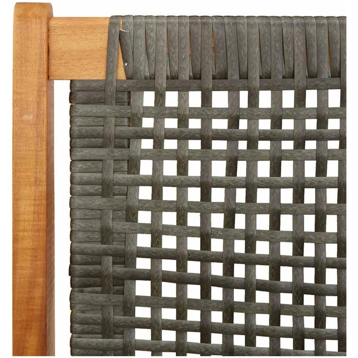 Trädgårdsstolar 2 st Grå 76x67x73.5 cm Massivt trä akaciaträ vidaXL 67 x 78 x 73 cm – bild 9