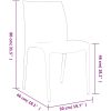 Trädgårdsstolar 2 st gräddvit 50x46x80 cm polypropen vidaXL – miniatyr 8