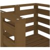 Trädgårdsstolar 2 st honungsbrun 61,5x53x71 cm massiv furu vidaXL – miniatyr 8
