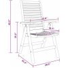 Trädgårdsstolar 2 st i solid teak vidaXL Standard – miniatyr 11