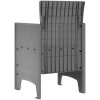 Trädgårdsstolar 2 st Ljusgrå Poly Rattan vidaXL 53 x 49 x 85 cm – miniatyr 5