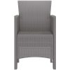 Trädgårdsstolar 2 st Ljusgrå Poly Rattan vidaXL 53 x 49 x 85 cm – miniatyr 6