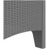 Trädgårdsstolar 2 st Ljusgrå Poly Rattan vidaXL 53 x 49 x 85 cm – miniatyr 8
