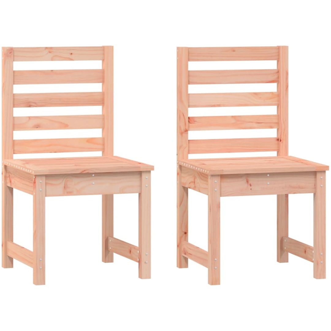 Trädgårdsstolar 2 st massiv douglasträ vidaXL 50 x 48 x 91.5 cm – bild 2