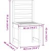Trädgårdsstolar 2 st massiv douglasträ vidaXL 50 x 48 x 91.5 cm – miniatyr 8