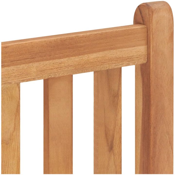 Trädgårdsstolar 2 st massiv teak vidaXL – bild 7