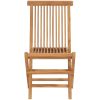 Trädgårdsstolar 2 st med antracita dynor massiv teak vidaXL – miniatyr 3