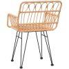 Trädgårdsstolar 2 st med armstöd 56x64x80 cm PE-rotting vidaXL – miniatyr 6