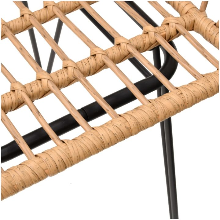 Trädgårdsstolar 2 st med armstöd 56x64x80 cm PE-rotting vidaXL – bild 8