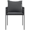Trädgårdsstolar 2 st med dynor svart 54x61x83 cm konstrotting vidaXL – miniatyr 4