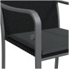 Trädgårdsstolar 2 st med dynor svart 56x59x84 cm konstrotting vidaXL – miniatyr 7