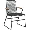 Trädgårdsstolar 2 st svart 58x59x85,5 cm PVC rotting vidaXL – miniatyr 3