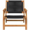 Trädgårdsstolar 2 st Svart 67x77x73 cm Massivt akaciaträ vidaXL 122 x 78 x 73 cm – miniatyr 6