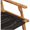 Trädgårdsstolar 2 st Svart 67x77x73 cm Massivt akaciaträ vidaXL 122 x 78 x 73 cm – miniatyr 8