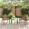 Trädgårdsstolar 2 st Svart 79x56x73,5 cm Poly Rattan vidaXL 110.5 x 79 x 75.5 cm – miniatyr 3