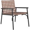 Trädgårdsstolar 2 st Svart 79x56x73,5 cm Poly Rattan vidaXL 110.5 x 79 x 75.5 cm – miniatyr 4