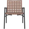 Trädgårdsstolar 2 st Svart 79x56x73,5 cm Poly Rattan vidaXL 110.5 x 79 x 75.5 cm – miniatyr 5