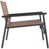 Trädgårdsstolar 2 st Svart 79x56x73,5 cm Poly Rattan vidaXL 110.5 x 79 x 75.5 cm – miniatyr 6