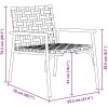 Trädgårdsstolar 2 st Svart 79x56x73,5 cm Poly Rattan vidaXL 110.5 x 79 x 75.5 cm – miniatyr 10