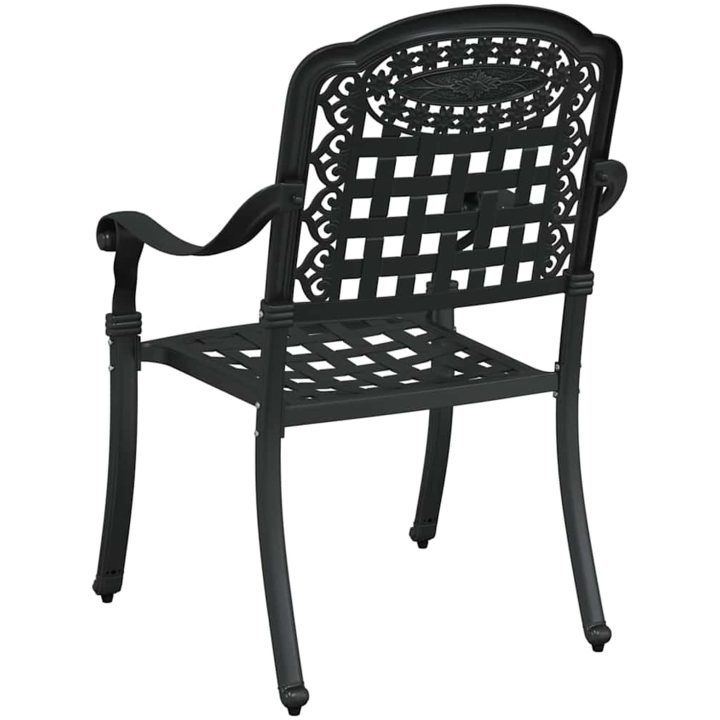 Trädgårdsstolar 2 st Svart Gjutjärn vidaXL 55 x 56,5 x 91 cm – bild 6