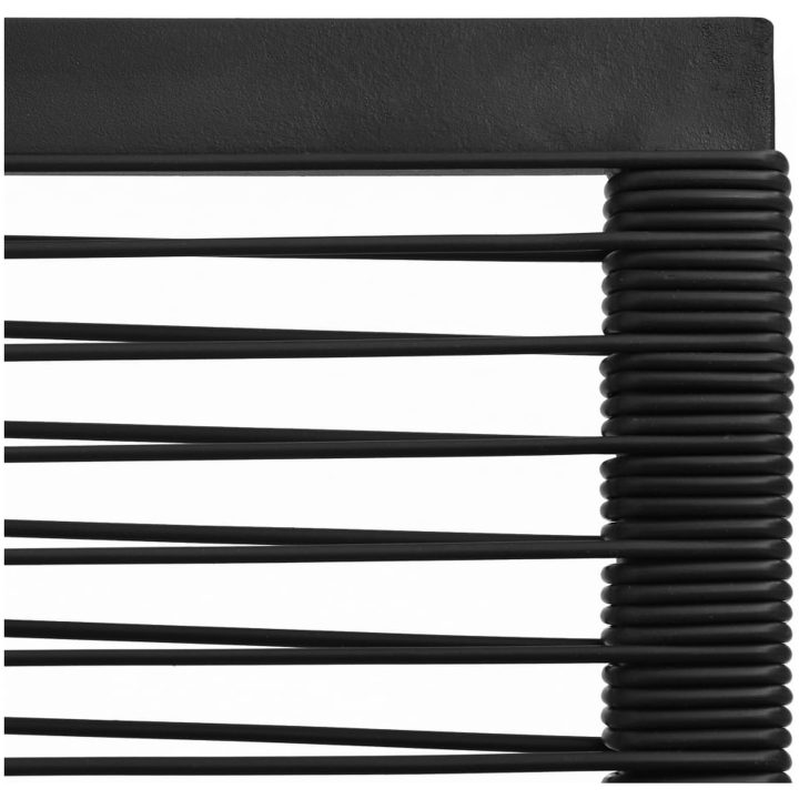 Trädgårdsstolar 2 st svart PVC-rotting vidaXL – bild 6