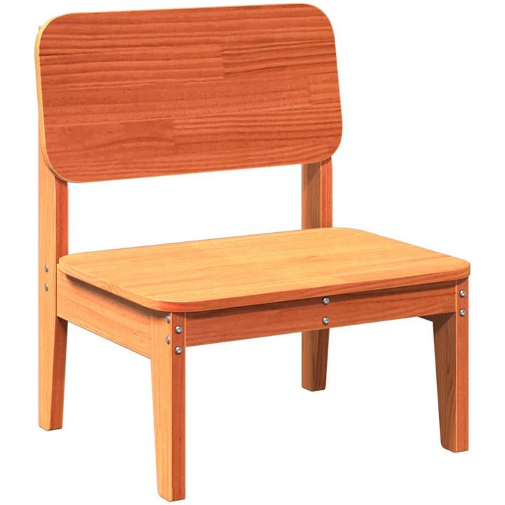 Trädgårdsstolar 2 st vaxbrun 60x52,5x72 cm massiv furu vidaXL – bild 3
