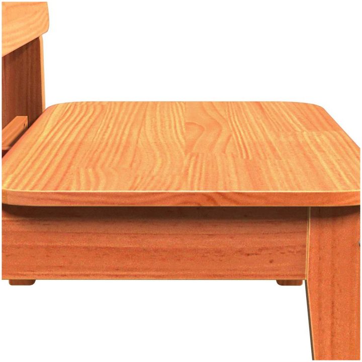 Trädgårdsstolar 2 st vaxbrun 60x52,5x72 cm massiv furu vidaXL – bild 7