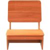 Trädgårdsstolar 2 st vaxbrun 60x64x70,5 cm massiv furu vidaXL – miniatyr 4