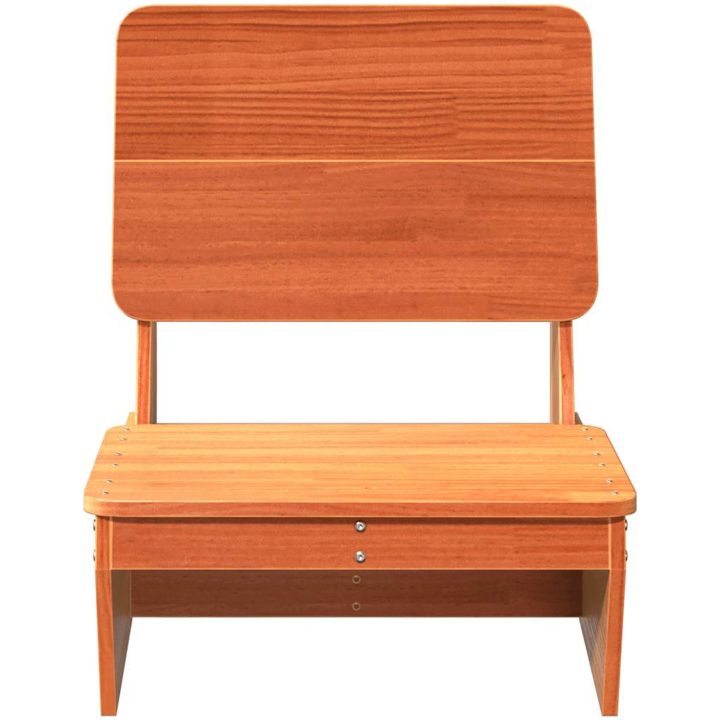Trädgårdsstolar 2 st vaxbrun 60x64x70,5 cm massiv furu vidaXL – bild 4