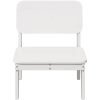 Trädgårdsstolar 2 st vit 60x52,5x72 cm massiv furu vidaXL – miniatyr 4