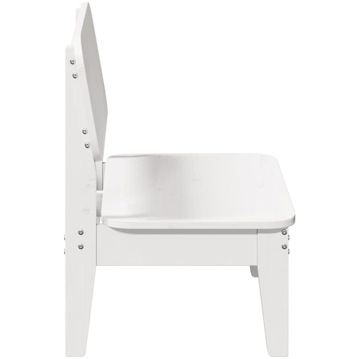 Trädgårdsstolar 2 st vit 60x52,5x72 cm massiv furu vidaXL – bild 5