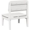 Trädgårdsstolar 2 st vit 60x52,5x72 cm massiv furu vidaXL – miniatyr 6