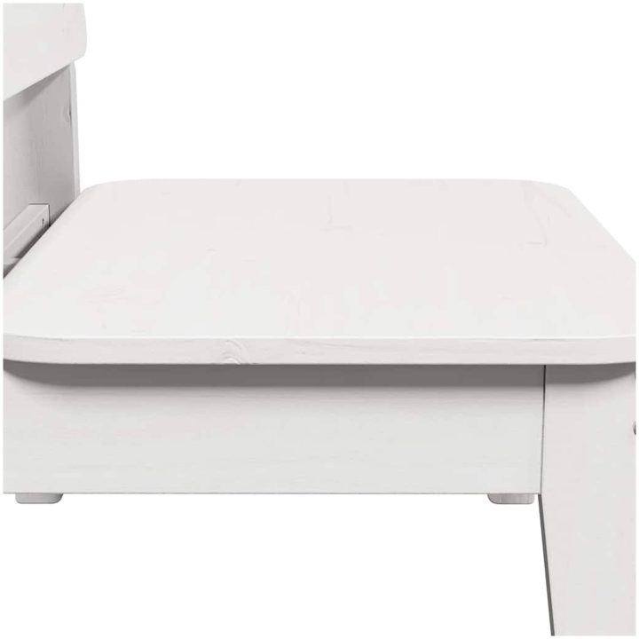 Trädgårdsstolar 2 st vit 60x52,5x72 cm massiv furu vidaXL – bild 7