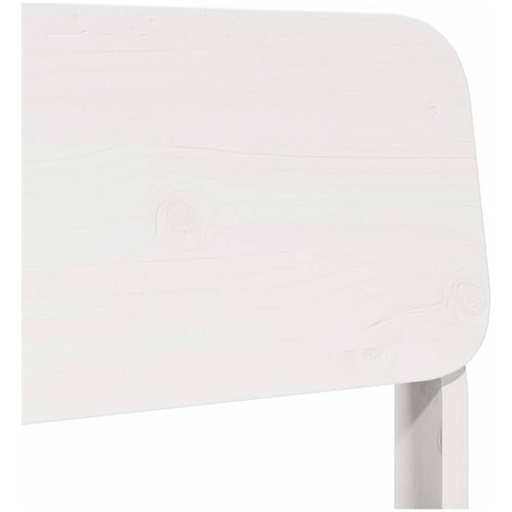 Trädgårdsstolar 2 st vit 60x52,5x72 cm massiv furu vidaXL – bild 8