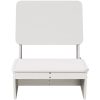 Trädgårdsstolar 2 st vit 60x64x70,5 cm massiv furu vidaXL – miniatyr 4
