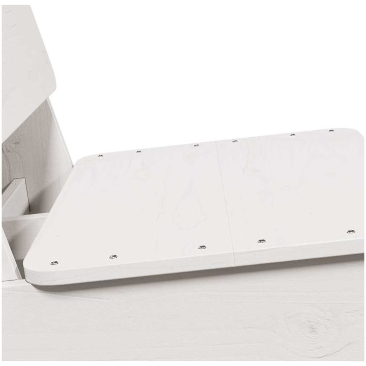 Trädgårdsstolar 2 st vit 60x64x70,5 cm massiv furu vidaXL – bild 7