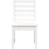 Trädgårdsstolar 2 st vit massiv furu vidaXL 50 x 48 x 91.5 cm – miniatyr 4
