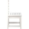 Trädgårdsstolar 2 st vit massiv furu vidaXL 50 x 48 x 91.5 cm – miniatyr 5