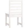 Trädgårdsstolar 2 st vit massiv furu vidaXL 50 x 48 x 91.5 cm – miniatyr 6