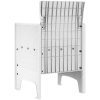 Trädgårdsstolar 2 st Vit Poly Rattan vidaXL 53 x 49 x 85 cm – miniatyr 5