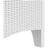 Trädgårdsstolar 2 st Vit Poly Rattan vidaXL 53 x 49 x 85 cm – miniatyr 8