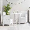 Trädgårdsstolar 2 st Vit Poly Rattan vidaXL 53 x 49 x 85 cm – miniatyr 1
