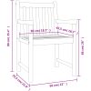 Trädgårdsstolar 4 st 56x55,5x90 cm massivt akaciaträ vidaXL – miniatyr 8
