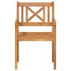Trädgårdsstolar 4 st 56x55.5x90 cm Massivt akaciaträ vidaXL Standard – miniatyr 5