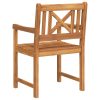 Trädgårdsstolar 4 st 56x55.5x90 cm Massivt akaciaträ vidaXL Standard – miniatyr 7