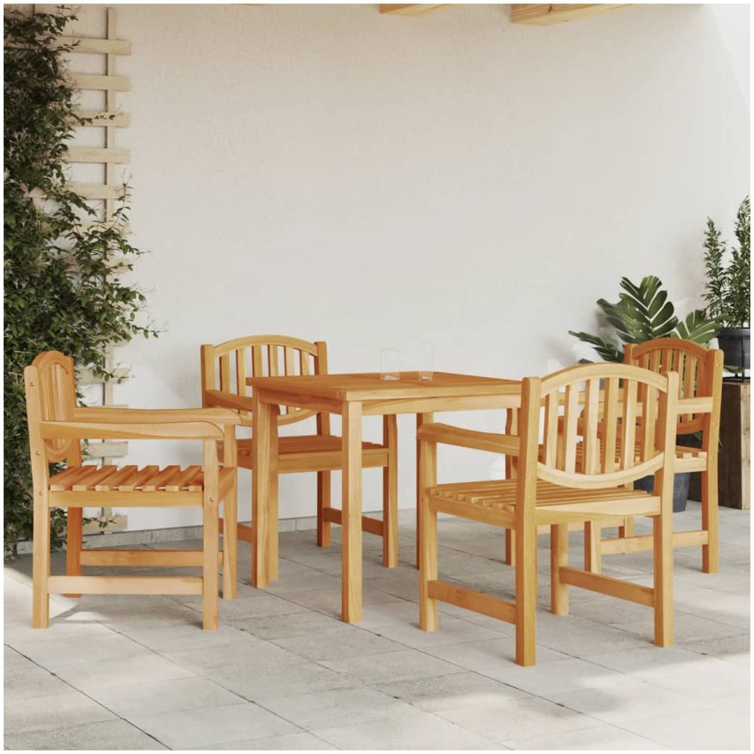 Trädgårdsstolar 4 st 58x59x88 cm massiv teak vidaXL