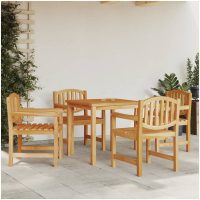 Trädgårdsstolar 4 st 58x59x88 cm massiv teak vidaXL